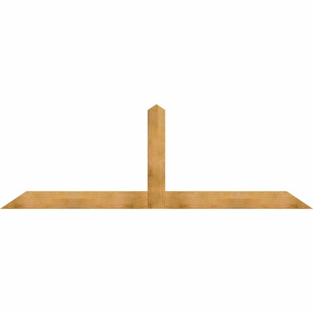 Ekena Millwork Portland Rough Sawn Timber Gable Bracket, Western Red Cedar, 108"W x 36"H x 2"D x 6"F, 8/12 Pitch GBW108X36X0206POR00RWR